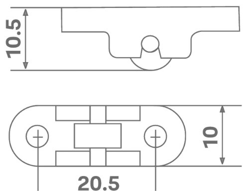 MESH ROLLER (10 MM) Technical Drawing